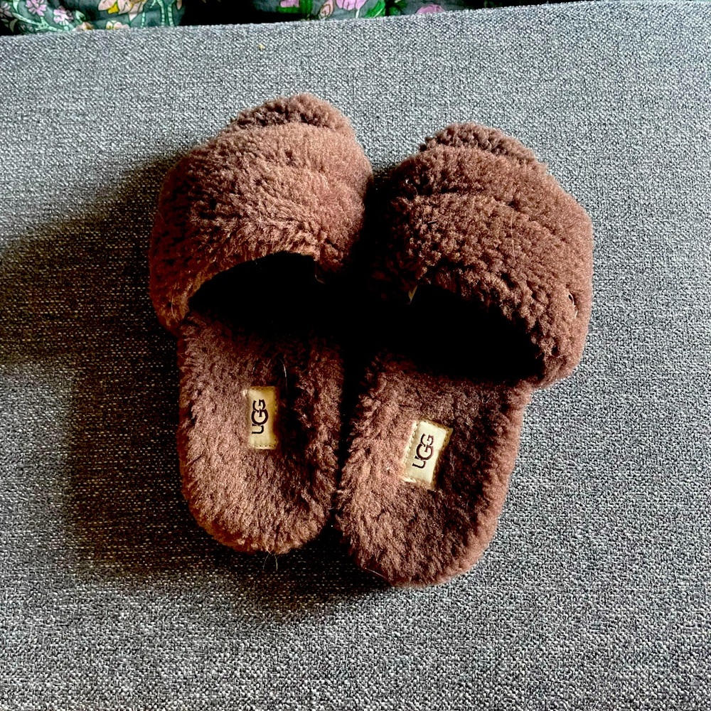 Ugg slippers. Chocolate color and only worn once.